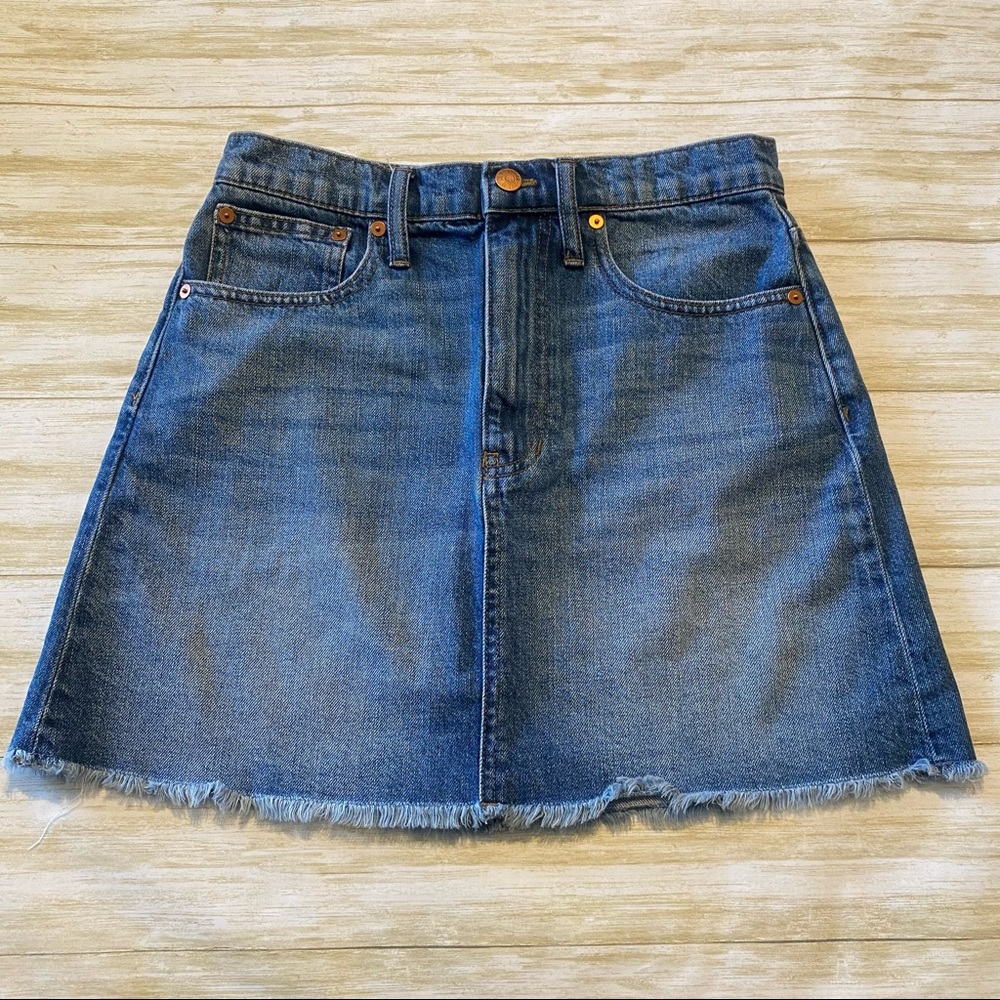 Madewell A-Line Jean Skirt 27